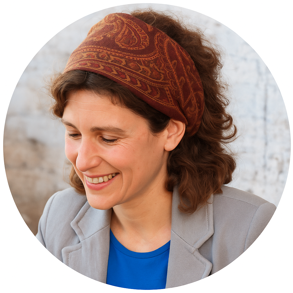 Rachel from Sprigrown holding a chicken