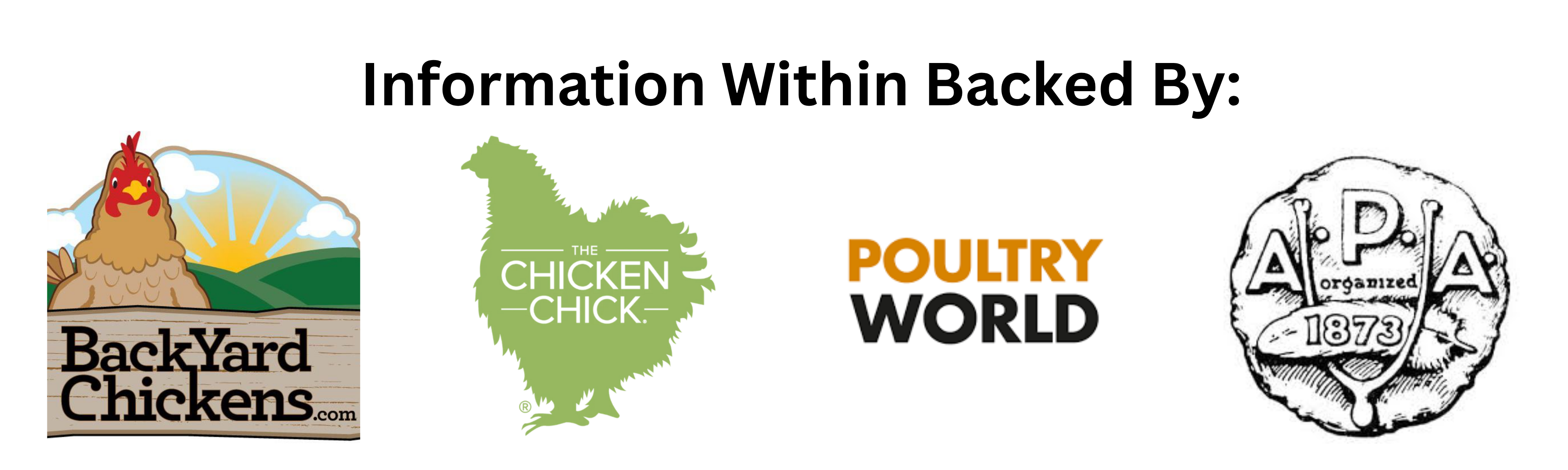 Information Backed By Logos